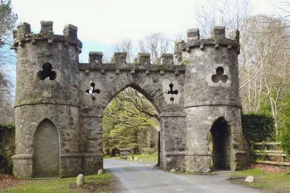 The Barbican gate, the entrance to Tollymore Forest Park