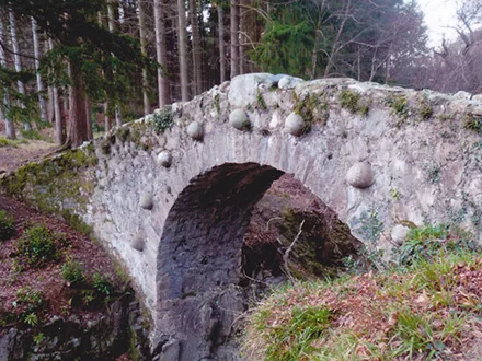 Foley bridge in Tollymore Forest park